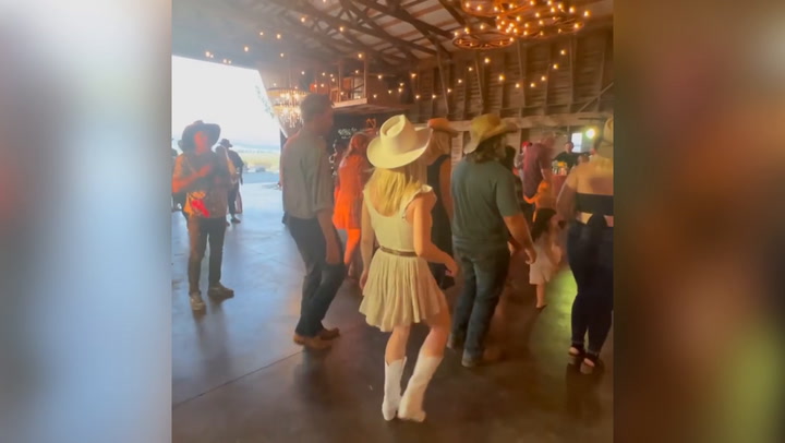 Sydney Sweeney dances at mother's cowboy-themed birthday party